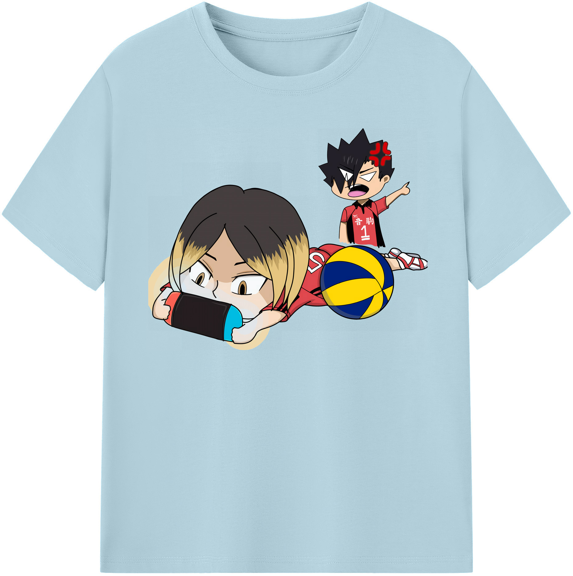 （画像用） ハイキュー!! Haikyu!! 綿100％半袖Tシャツ（フロントプリント）